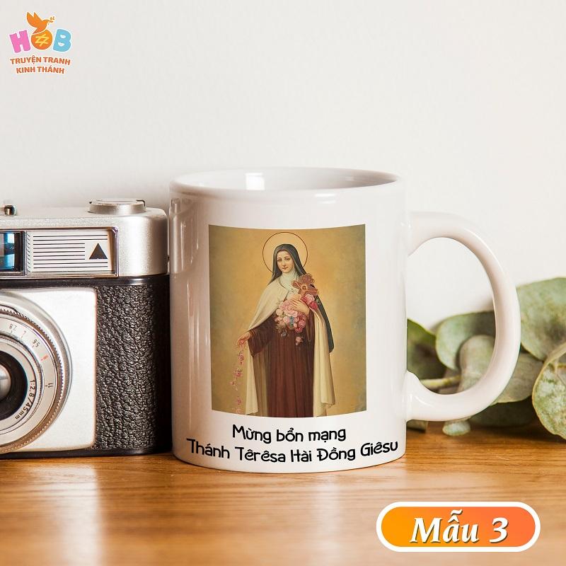 Ly sứ HoB in hình Thánh Teresa Hài Đồng Giêsu