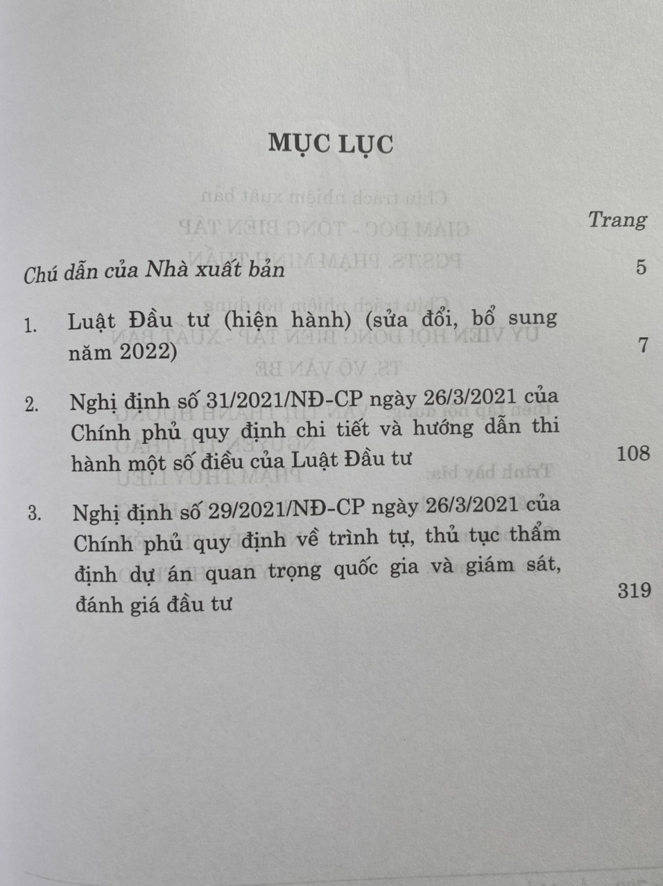 Luật Đầu tư (hiện hành) (sửa đổi, bổ sung năm 2022)