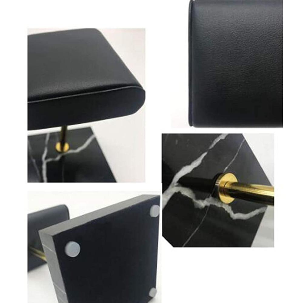 2xMarble & PU Watch Holder Stand for Display Style 6