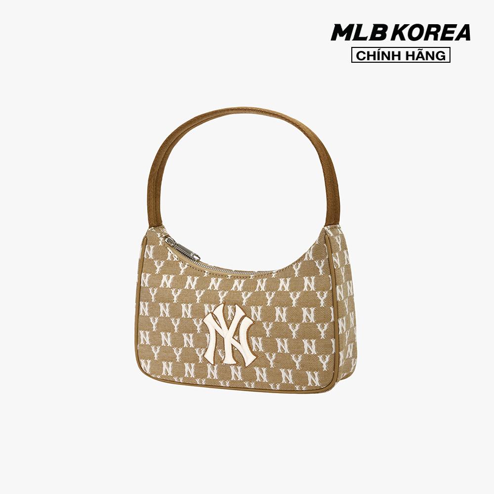 MLB - Túi đeo vai chữ nhật Jacquard Monogram 3ABQS011N-50BGS