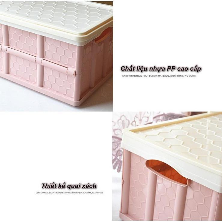 Thùng đựng chống nước 55L có bánh xe kéo xếp gọn Pull&Fold + Tặng kèm túi chống thấm