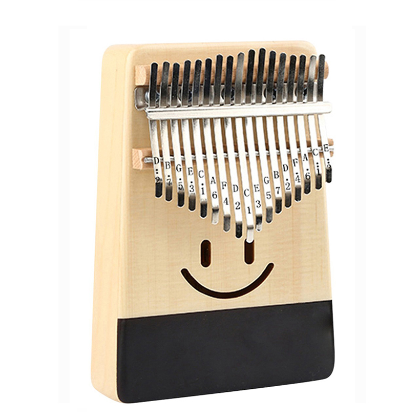 Đàn Kalimba 17 Phím Gỗ Vân Sam Yael Y17S-S - Mặt Cười Tặng Kèm Khóa Học Miễn Phí