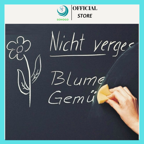 Bảng đen tập viết, tập vẽ tranh, tập làm toán... 2m x 45cm, bằng phấn thông thường, dễ lau chùi - Bảng viết đa năng dùng cho văn phòng- Bảng đen mini cho bé học tập tại nhà + Tặng hình dán cho bé