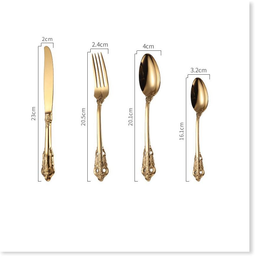 Bộ Dao Muỗng Nĩa bàn ăn phong cách quý tộc CUTLERY SET 4PCS CESAR