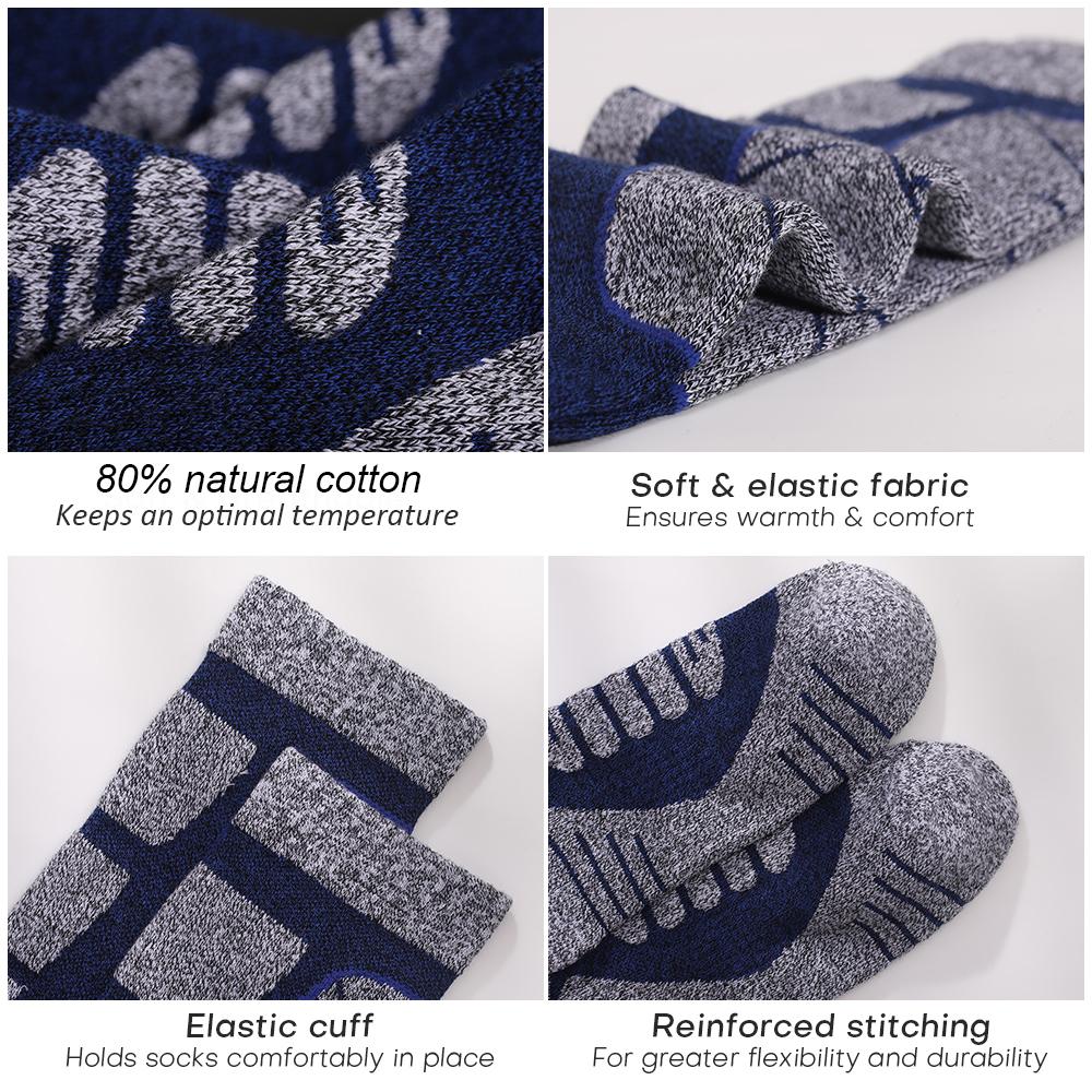 Vớ thể thao cao tới đầu gói chắc chắn, thoáng khí, mau khô dành cho các môn thể thao mùa đông, trượt