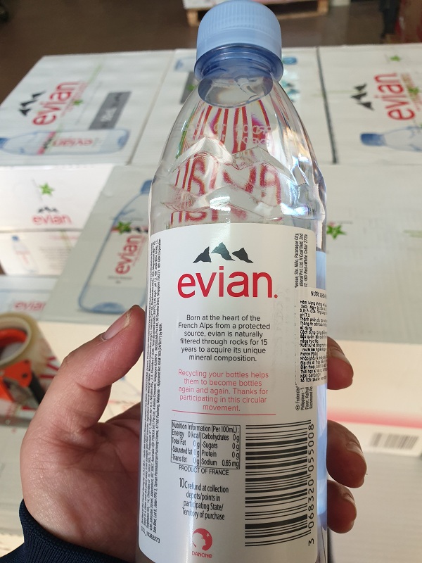 Thùng 24 Chai Nước Khoáng Evian Chai Nhựa