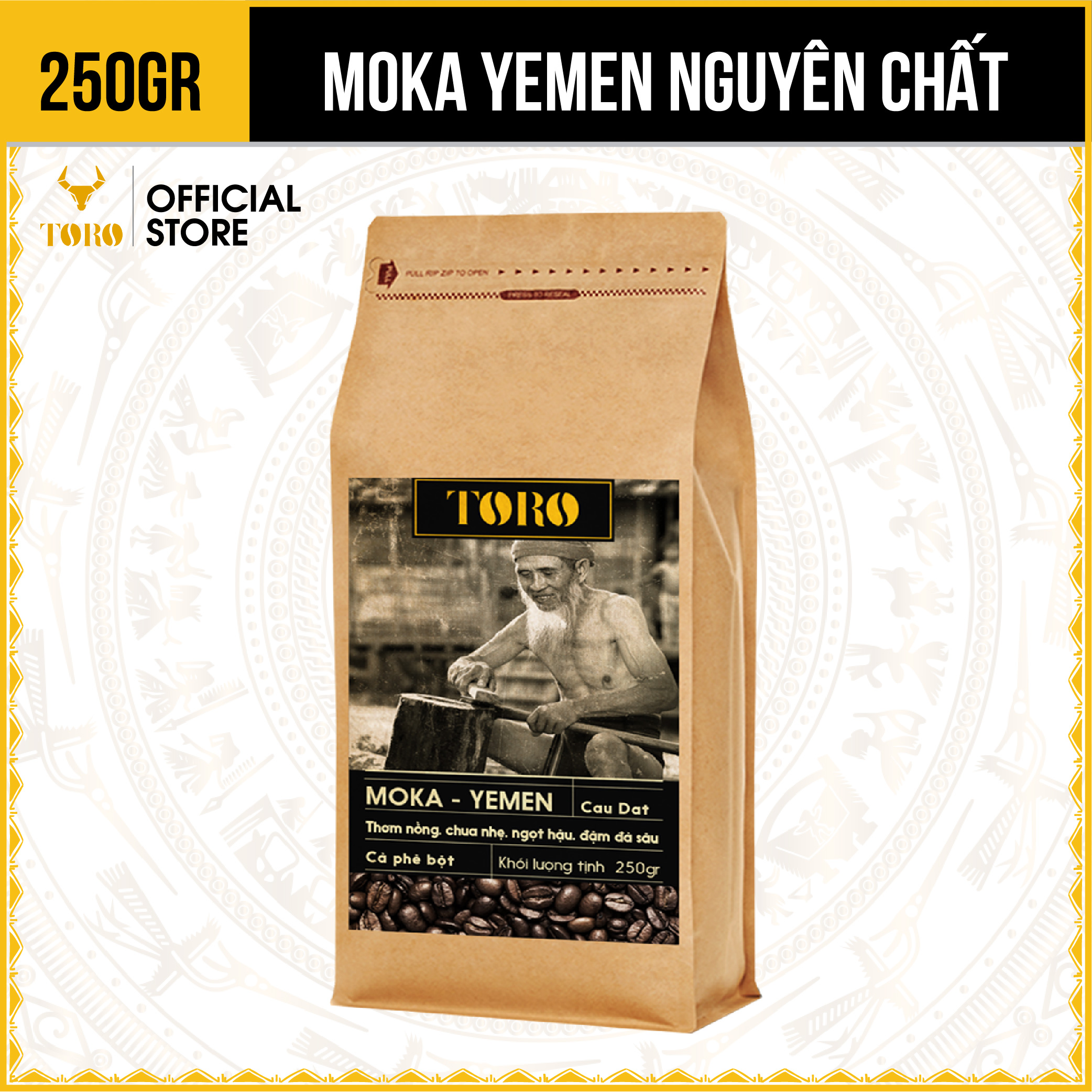 Cà Phê Bột Toro Moca Yemen Nguyên Chất 100% | TORO FARM