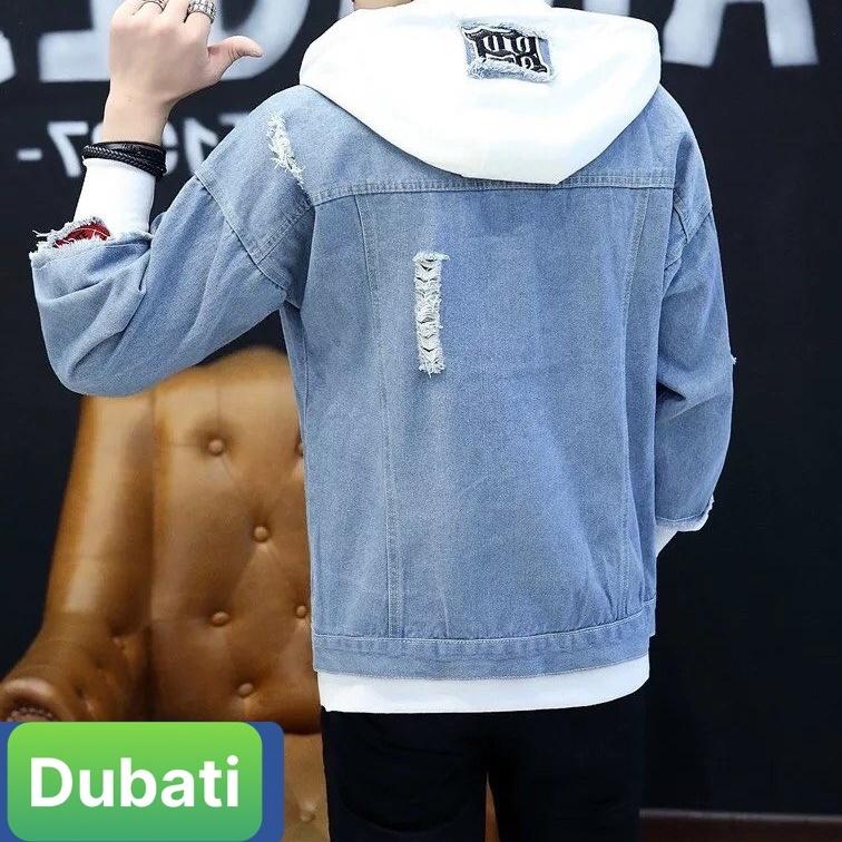 ÁO KHOÁC JEAN NAM NỮ UNISEX CHẤT BÒ PHỐI NÓN NỈ PHONG CÁCH HÀN QUỐC - DUBAI FASHION