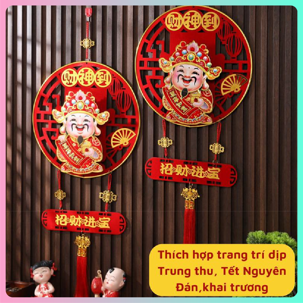 Ông Thần Tài lắc đầu gọi TÀI - LỘC cho mọi nhà, Dây treo ông Thần Tài Tết cầu may mắn
