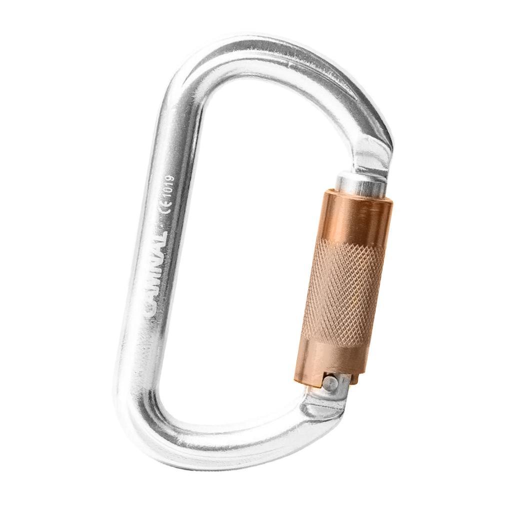 2pcs 25KN Twist Gate Auto Locking Carabiner for Climbing Caving Rappelling