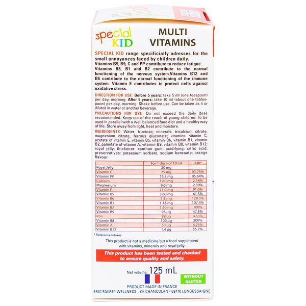 Special kid Multi Vitamin Bổ Sung Vitamin Và Khoáng Chất - Nhập Khẩu Pháp - Chai 125ml