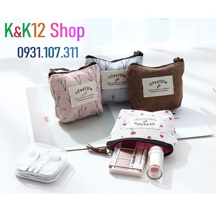 Túi mini cỡ nhỏ có khóa kéo để đựng thẻ chìa khóa và tiền xu.