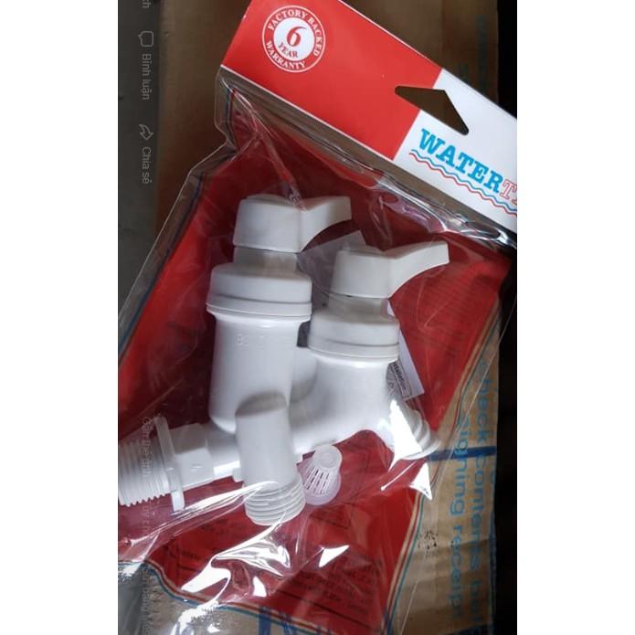 Vòi hồ 2 đầu tay gạt nhựa Watertec Malaysia - WT001K