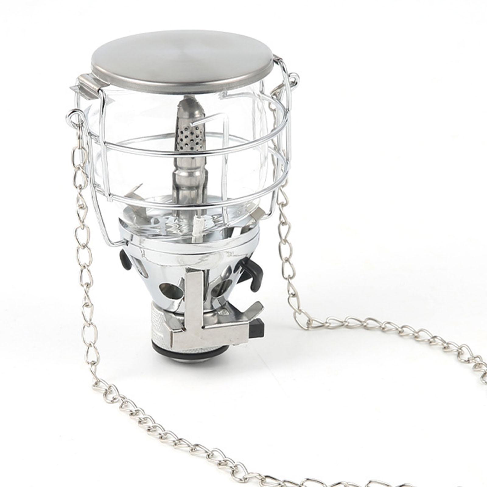Gas Lantern Camping Lights Fuel Lamp Lighting Gear with Carry Case Outdoor Light Tent Lantern for Picnic Backpacking Travel Trekking