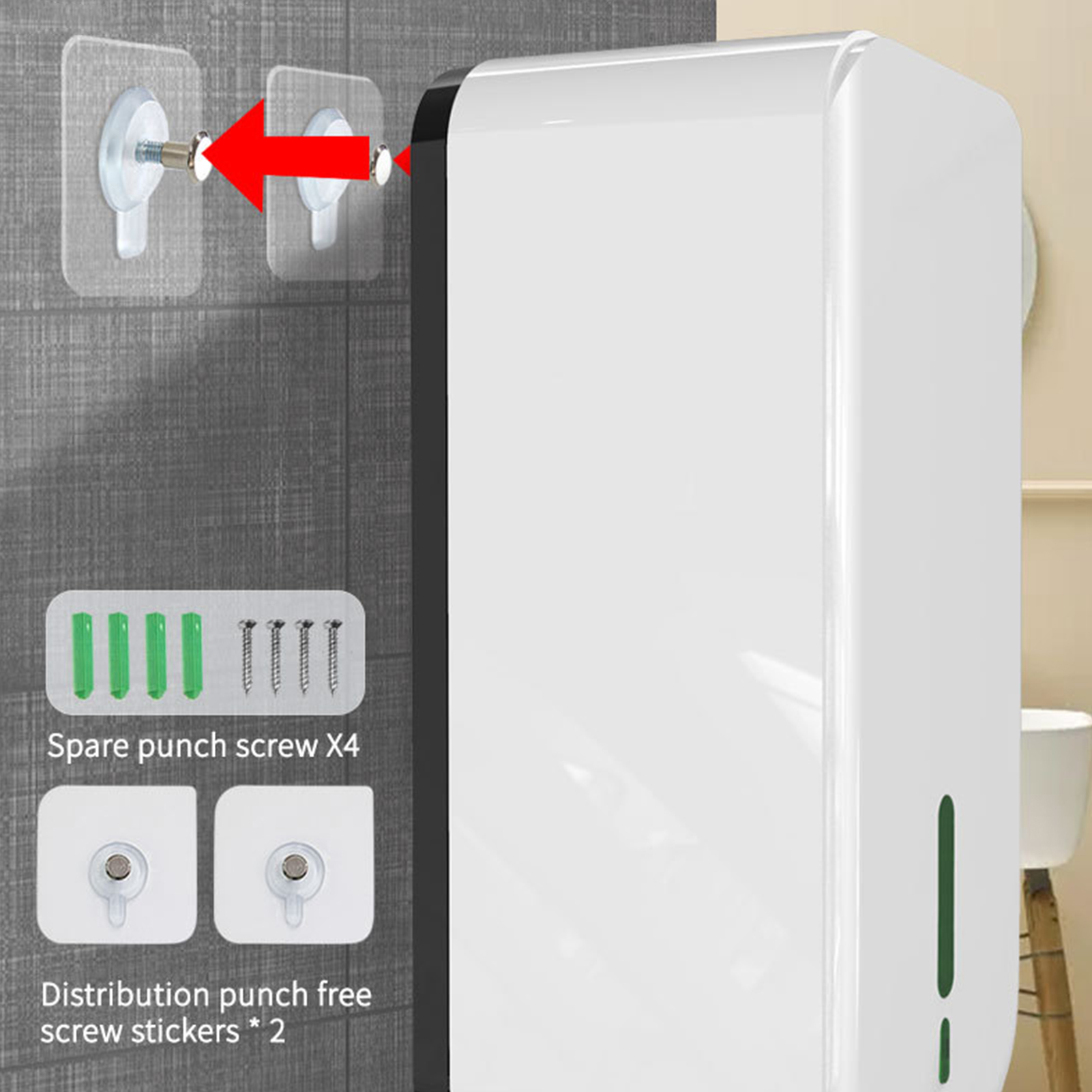 Máy xịt xà phòng tự động 1500mL cảm ứng với cảm biến IR