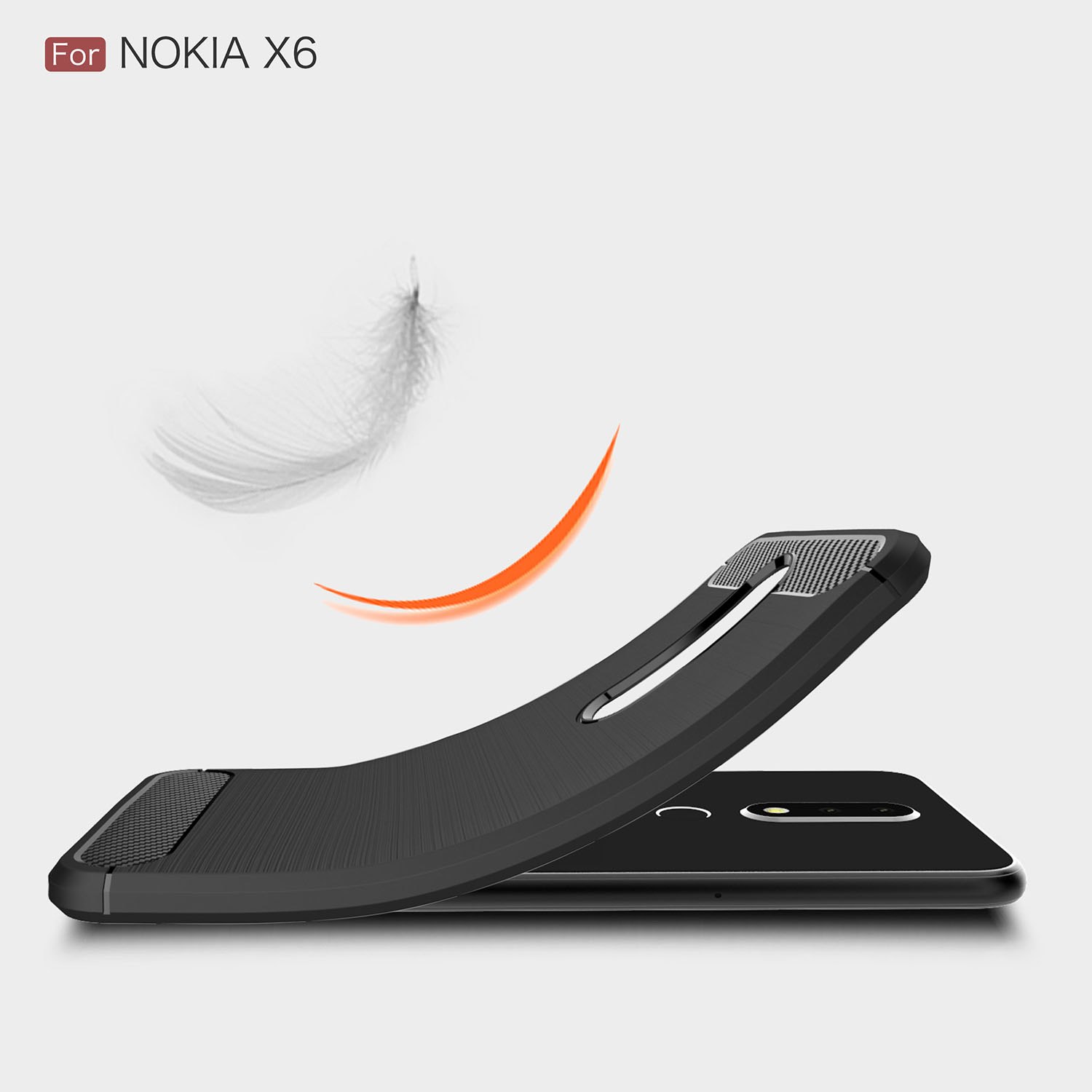 Ốp lưng chống sốc Likgus cho Nokia 6.1 Plus / Nokia X6 (chuẩn quân đội, chống va đập, chống vân tay) - Hàng chính hãng