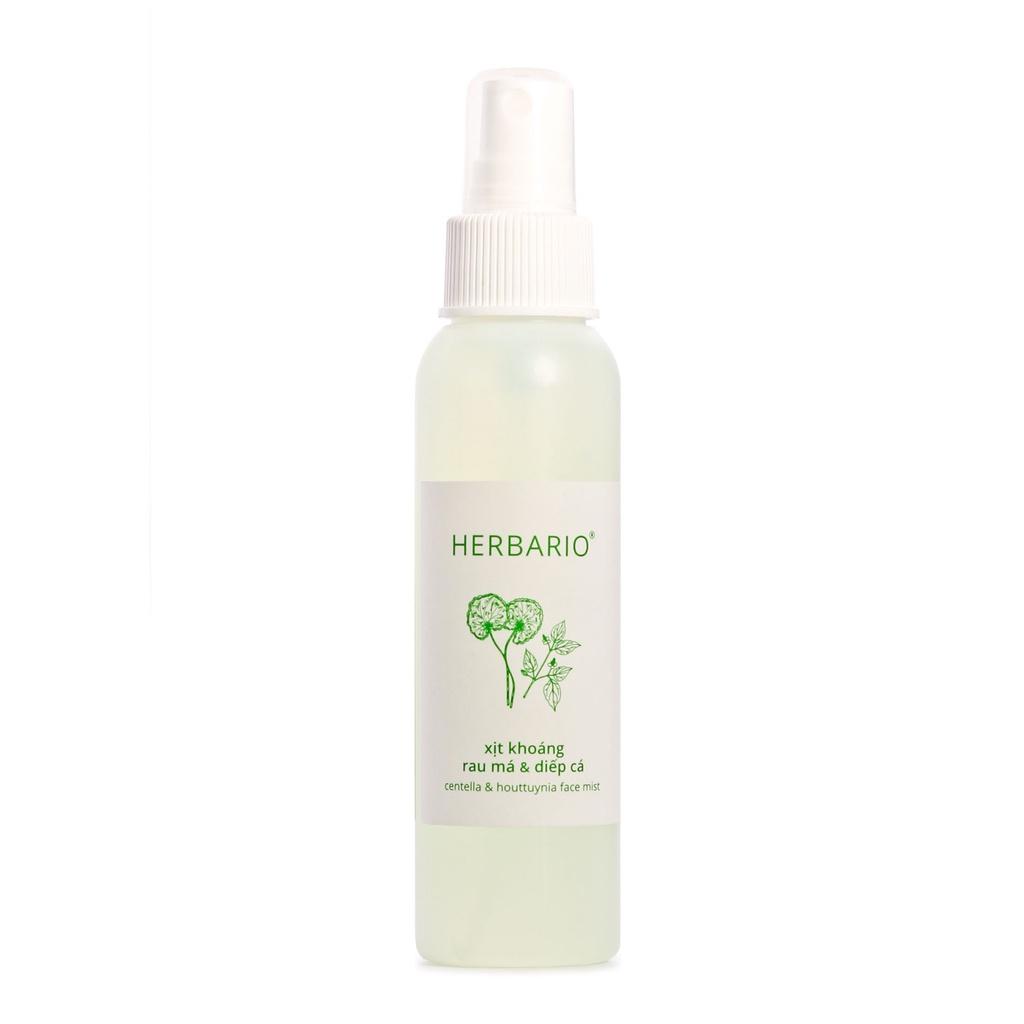 Xịt khoáng rau má & diếp cá herbario 100ml cấp ẩm cấp nước giúp da không bị khô