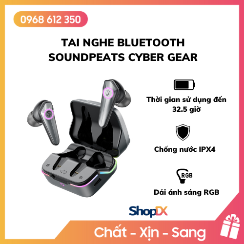 Tai nghe bluetooth Soundpeats Cyber Gear - Hàng Chính Hãng