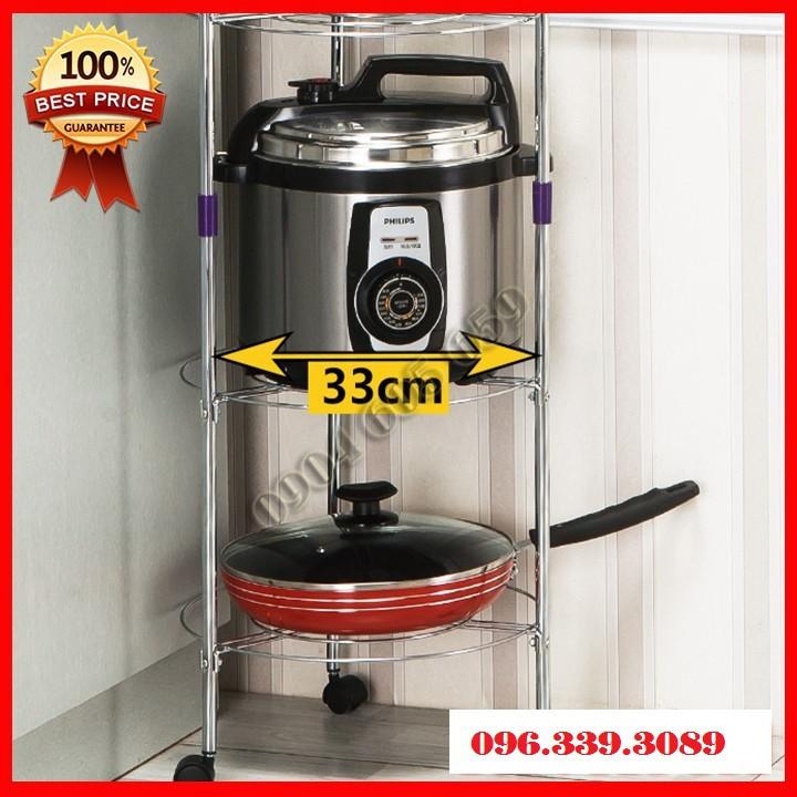 Kệ để nồi xoong chảo nồi 5 tầng inox không gỉ