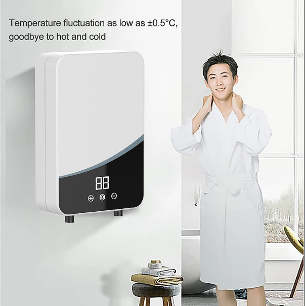 Cao cấp - Máy Nước Nóng Trực Tiếp dùng Sen Cây Tắm IHomie Euro cao cấp 5500w