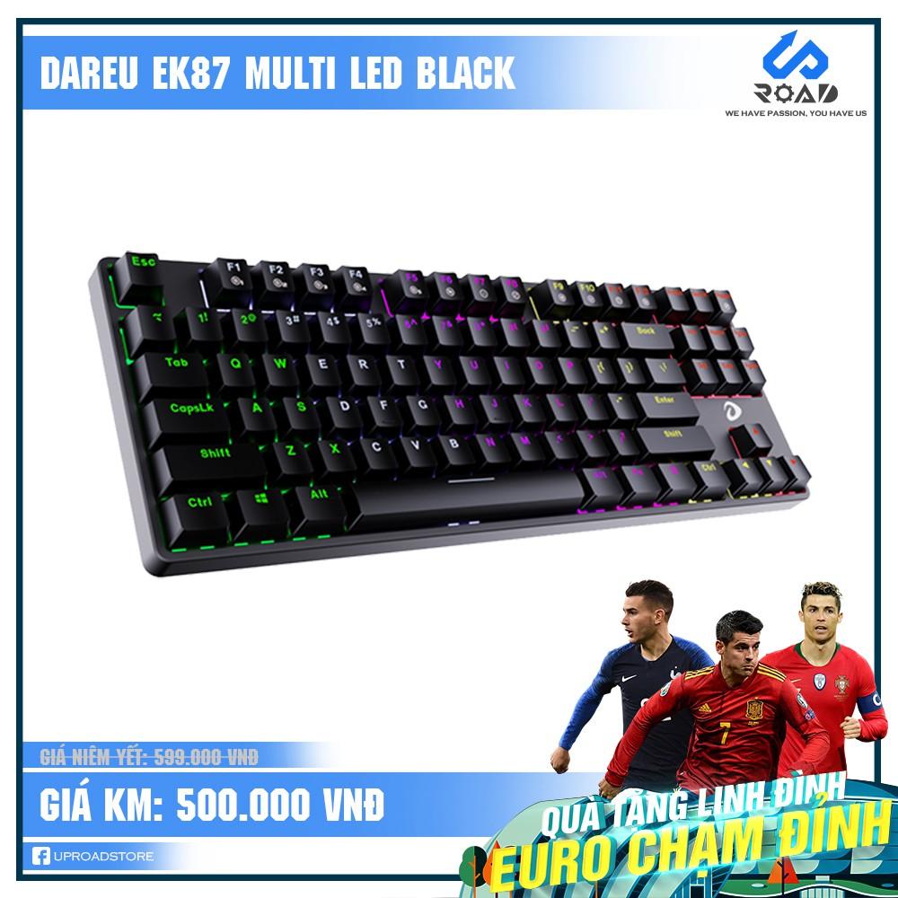 Bàn phím cơ Dareu EK87 Multi Led Black - Hàng Chính Hãng