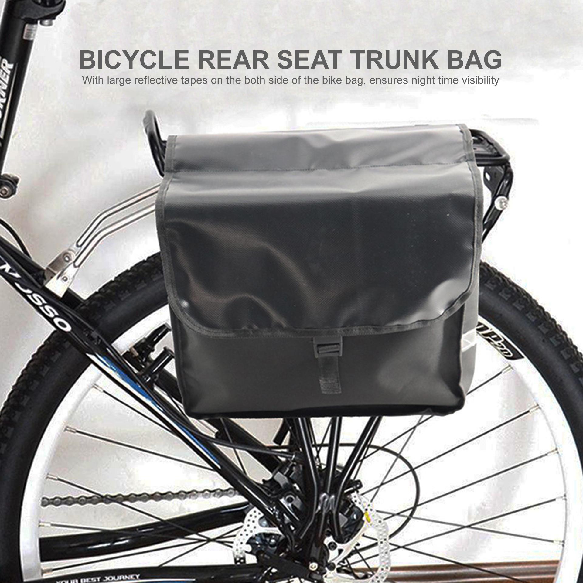Túi đựng đồ gắn yên xe đạp có sức chứa lớn 2 túi bên hông không thấm nước chống rách có dải phản quang