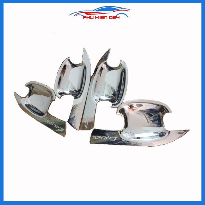 Ốp hõm cửa mạ crom Lacetti Nhập, Cruze 2010-2011-2012-2013-2014-2015-2016-2017-2018-2019 chống trầy va đập mở cửa xe
