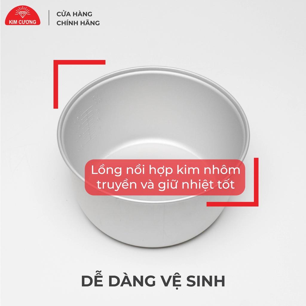 Nồi Cơm Điện Kim Cương 1.8 Lít Nắp Gài - Hàng Chính Hãng