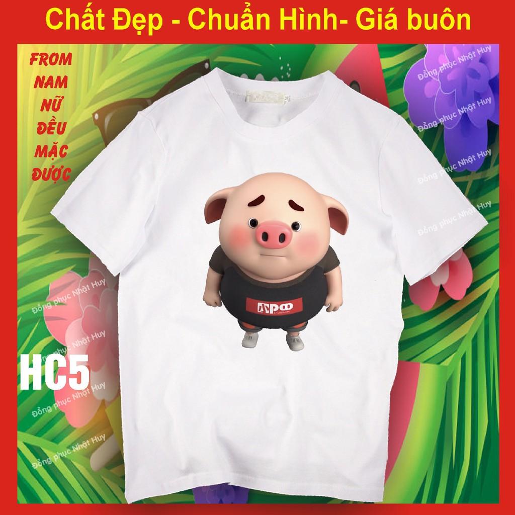 áo thun heo con ngộ nghĩnh dễ thương 3