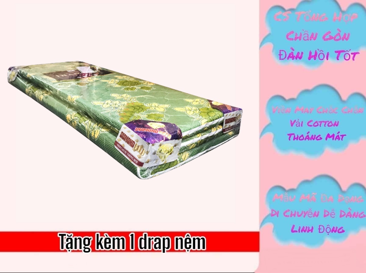 Nệm Cao Su Non Chần Gòn Diamond 3cm