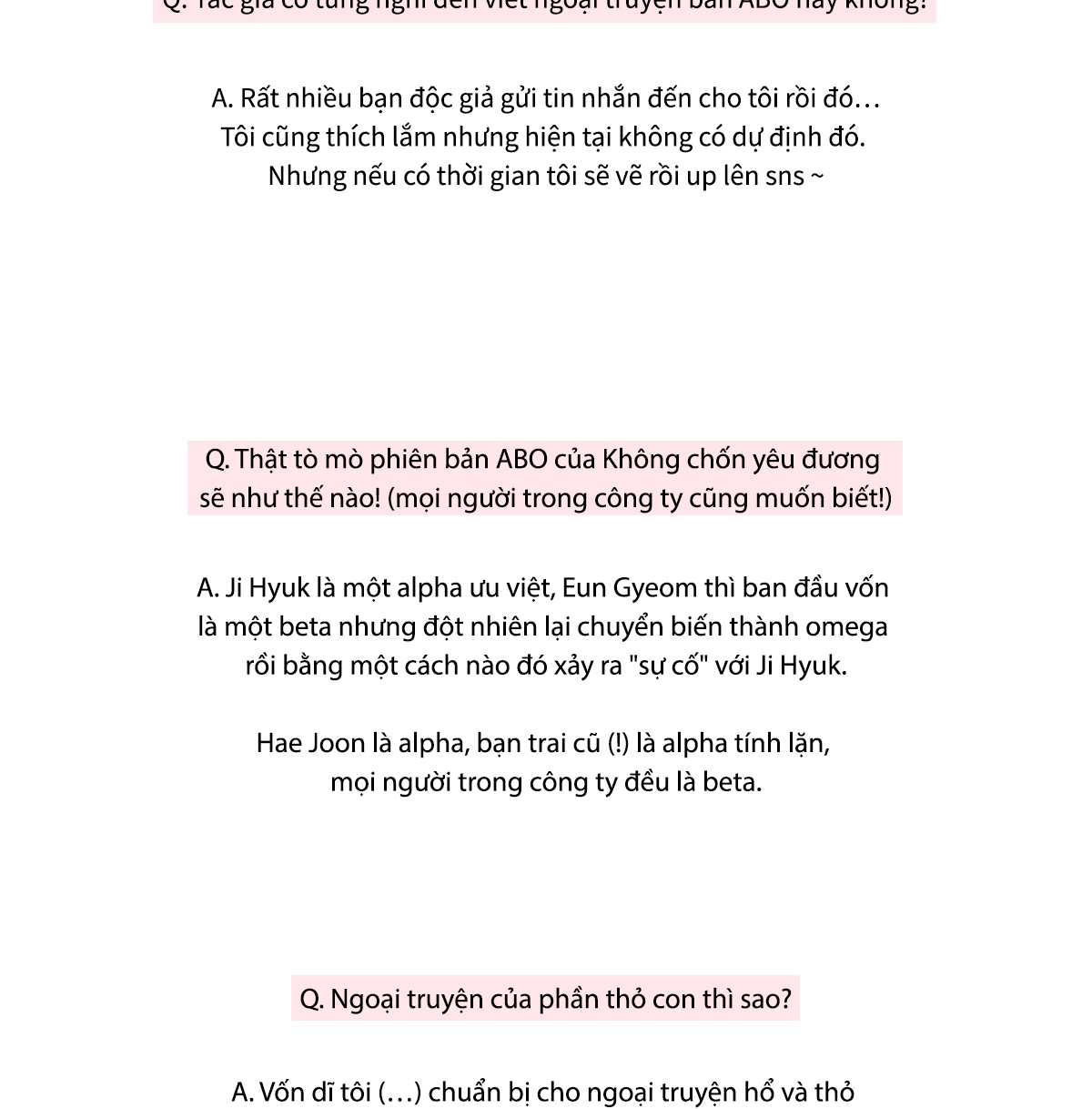 không chốn yêu đương chapter 0 53