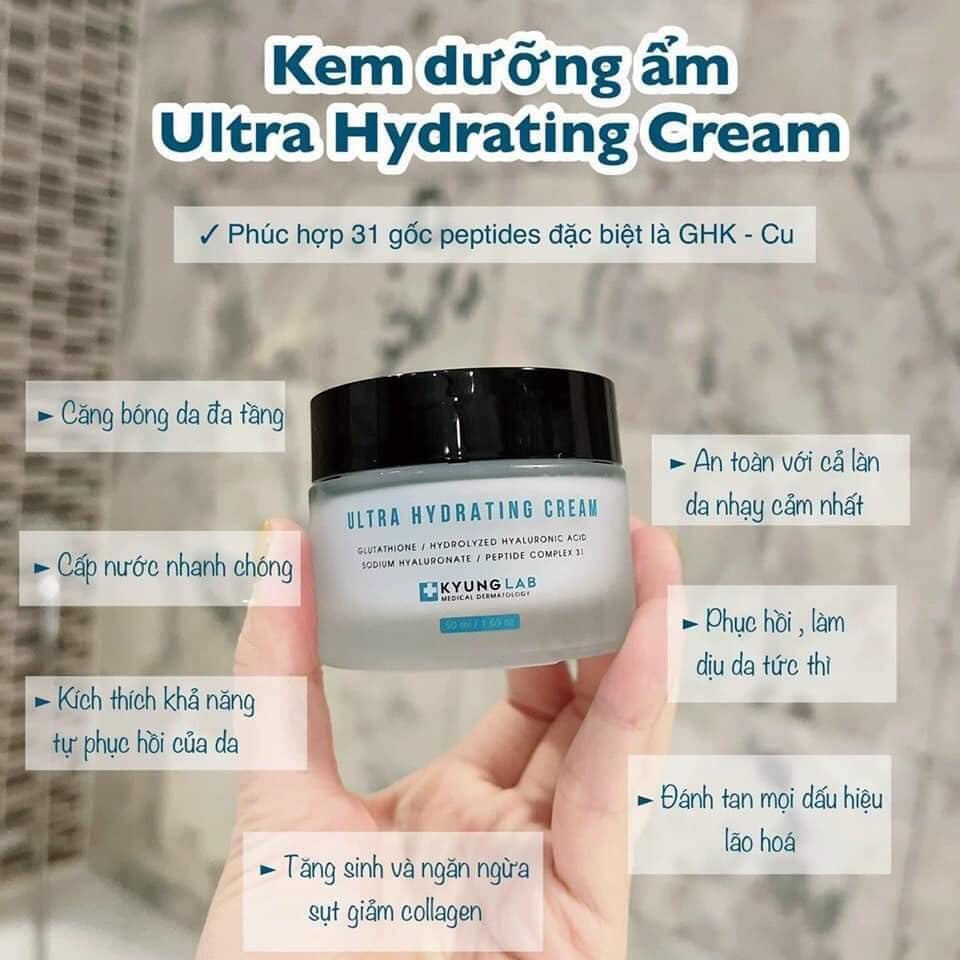 Kem dưỡng ẩm, khóa bóng phục hồi đa tầng KYUNG LAB ULTRA HYDRATING CREAM 50ml