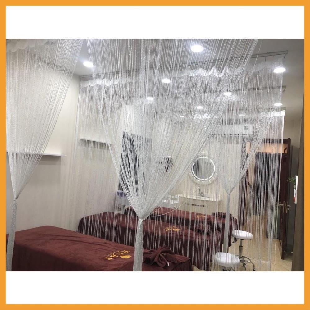 Rèm sợi kim tuyến sợi to , rèm spa 3mx3m