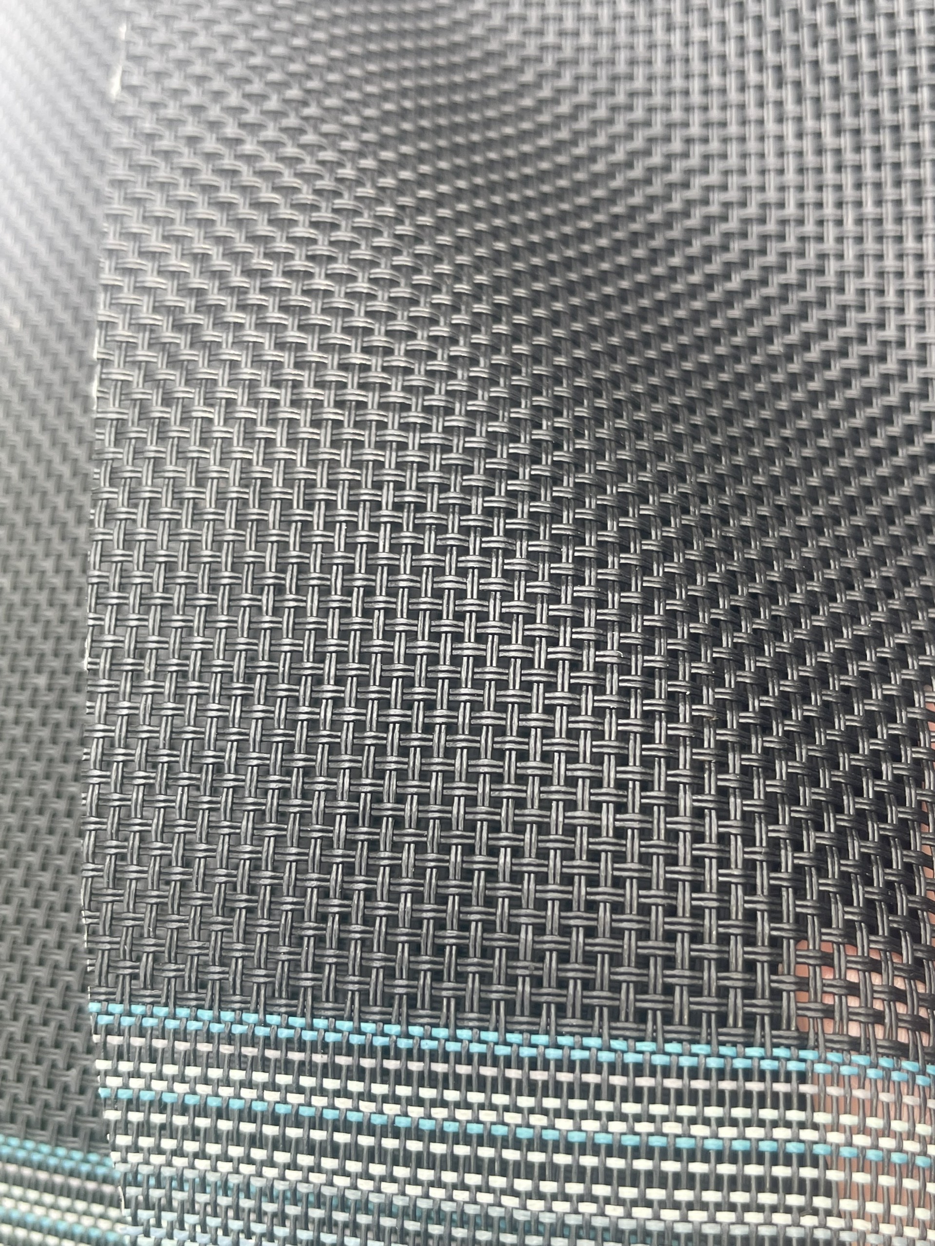 Vải lưới Textilene Fabric vật liệu cao cấp ngành ngoại thất - Làm ghế sofa, ghế hồ bơi - Khổ lưới 1.5m màu đen (2 Sợi ngang x 2 sợi dọc)
