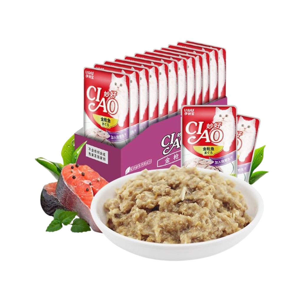 Pate Cho Mèo Gói 60g, Thức Ăn Cho Mèo Dạng Soup 6 Vị Thơm Ngon Hấp Dẫn
