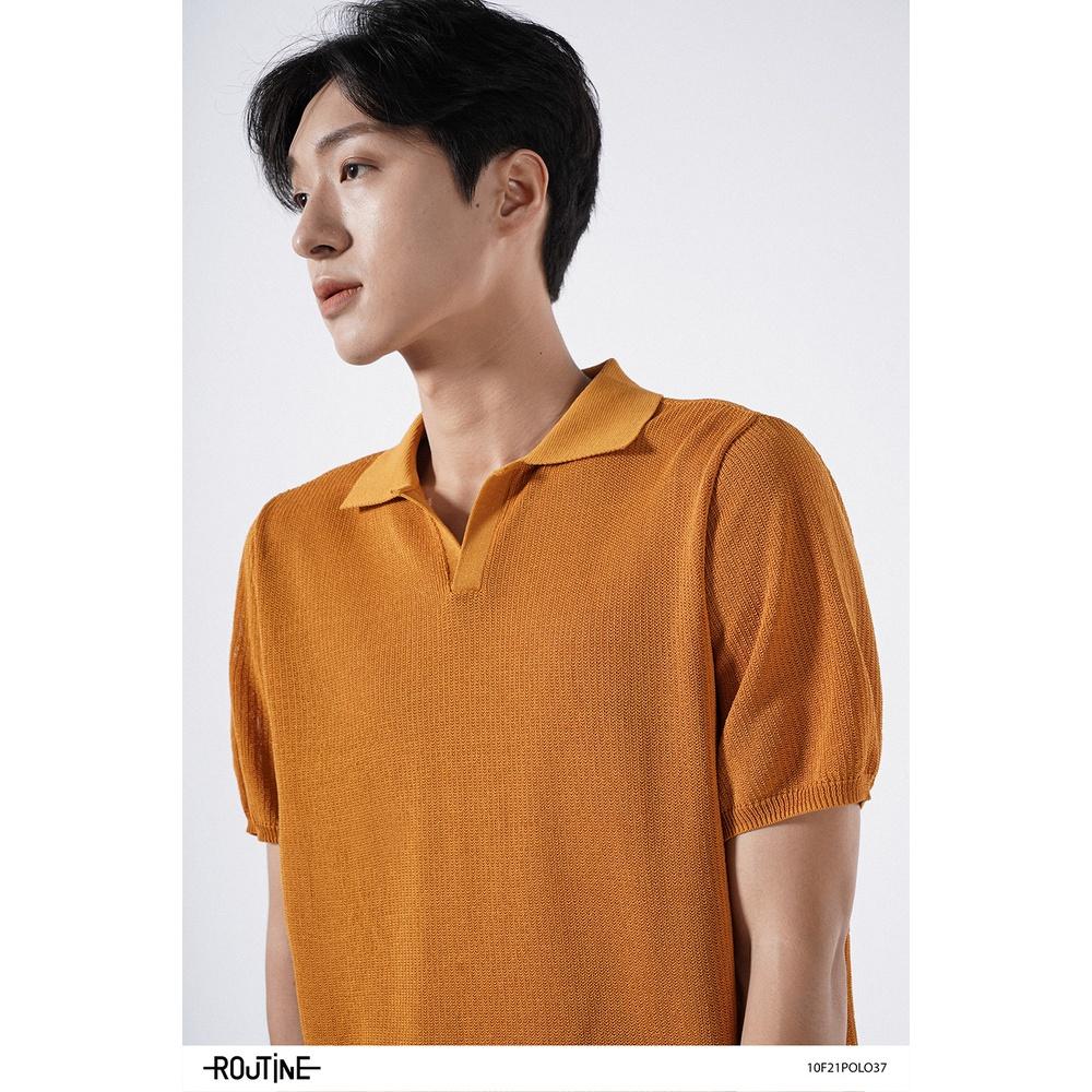 Áo Polo Dệt Kim Tay Ngắn.SLIM FIT - Routine 10F21POL037