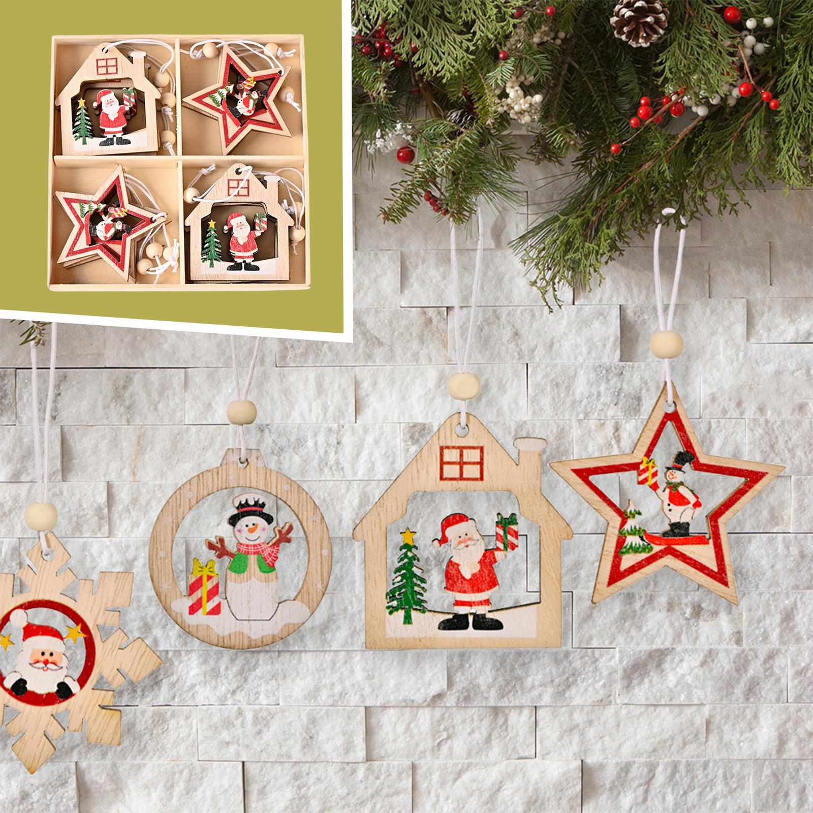 Hình ảnh Christmas Hanging Ornaments DIY Crafts Background for Outdoor Shop