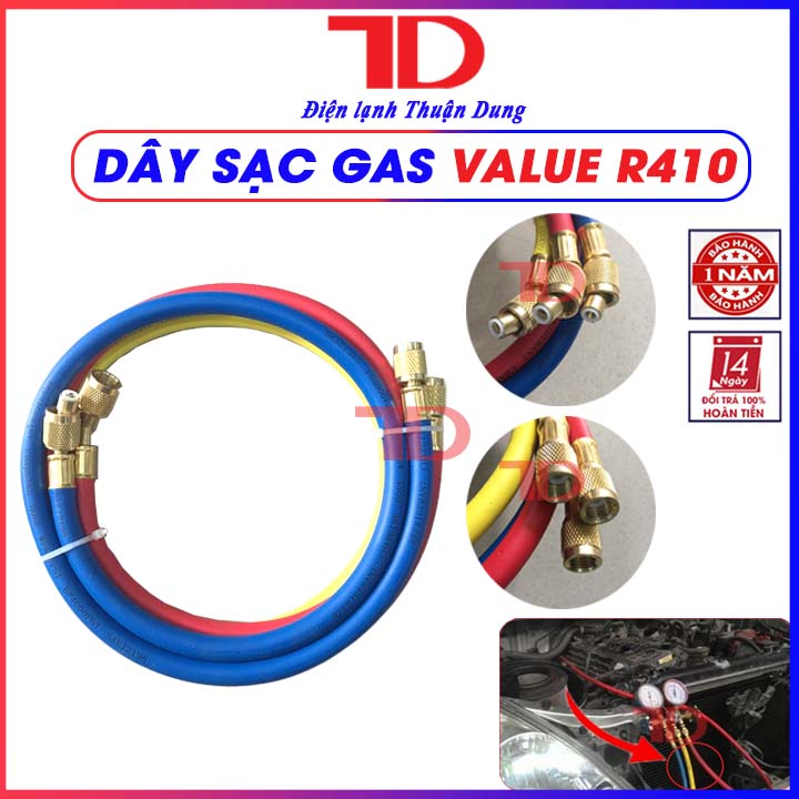 Dây sạc gas VALUE R410 dài 90cm hàng chính hãng