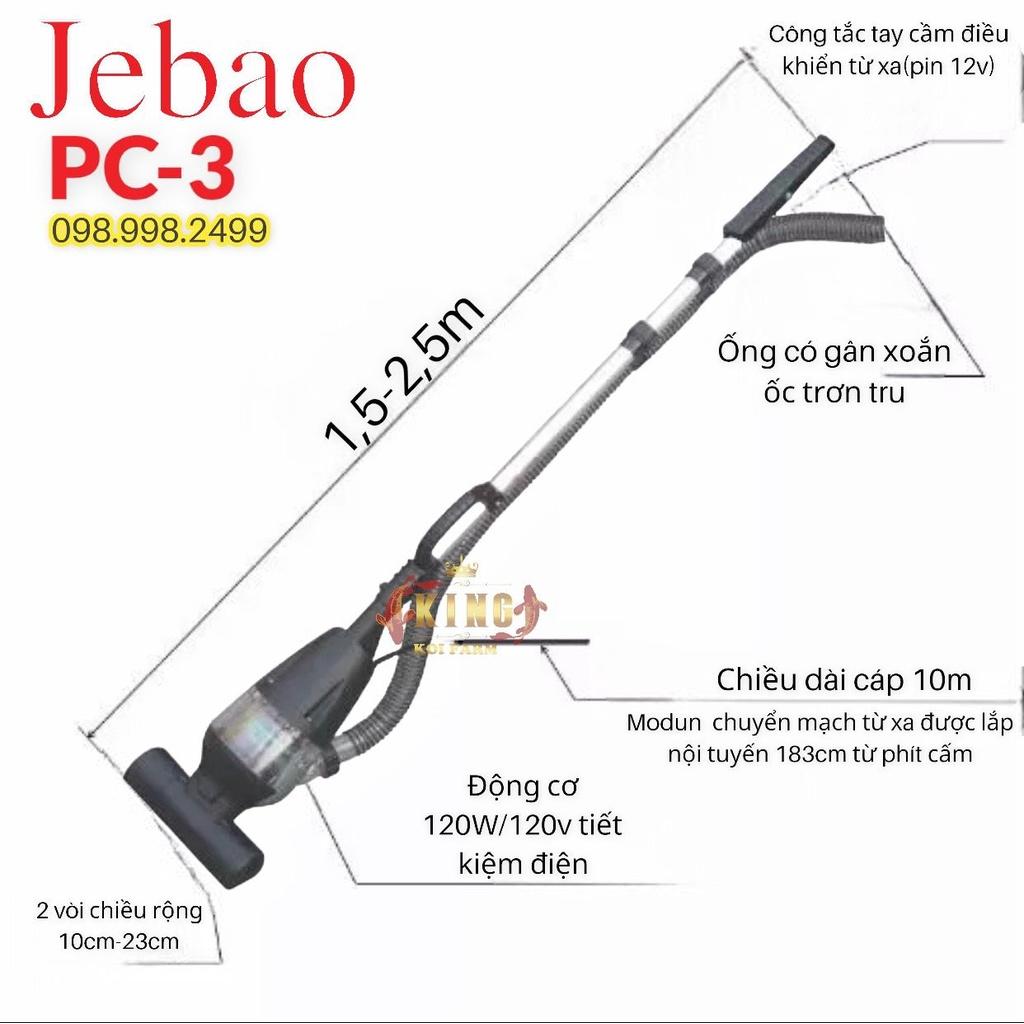 Máy vệ sinh hồ cá JEBAO PC 3 POND CLEANER - Vệ sinh chuyên dụng cho bể bơi và hồ Koi...