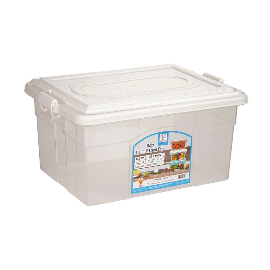 Hộp lạnh 2 quai Việt Nhật 3 size, Hộp đựng thực phẩm, bảo quản thức ăn , Hộp đựng đồ đa năng có quai xách tiện lợi - Hàng Việt Nam