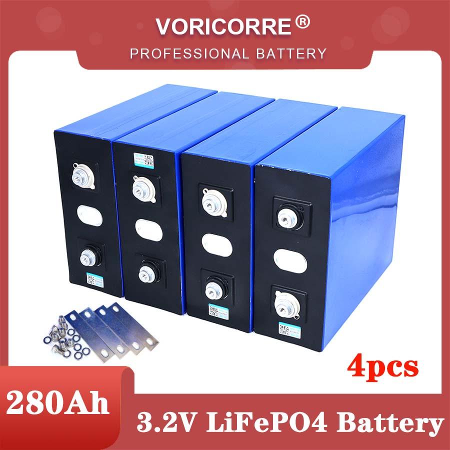 4 Pin Sạc VariCore 3.2V 280Ah 310Ah Lifepo4 DIY 12V 280AH Cho Xe Điện RV Năng Lượng Mặt Trời Xe Golf Miễn Phí Màu Sắc: 200Ah Bông 4 Chiếc