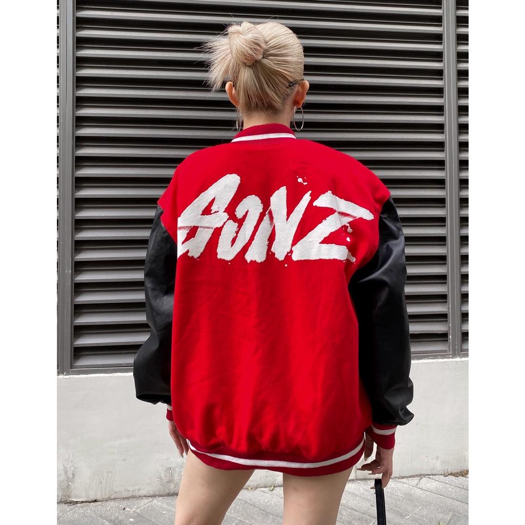 Áo Khoác Form Rộng Nhung Tăm Jacket Varsity Gonz - K2