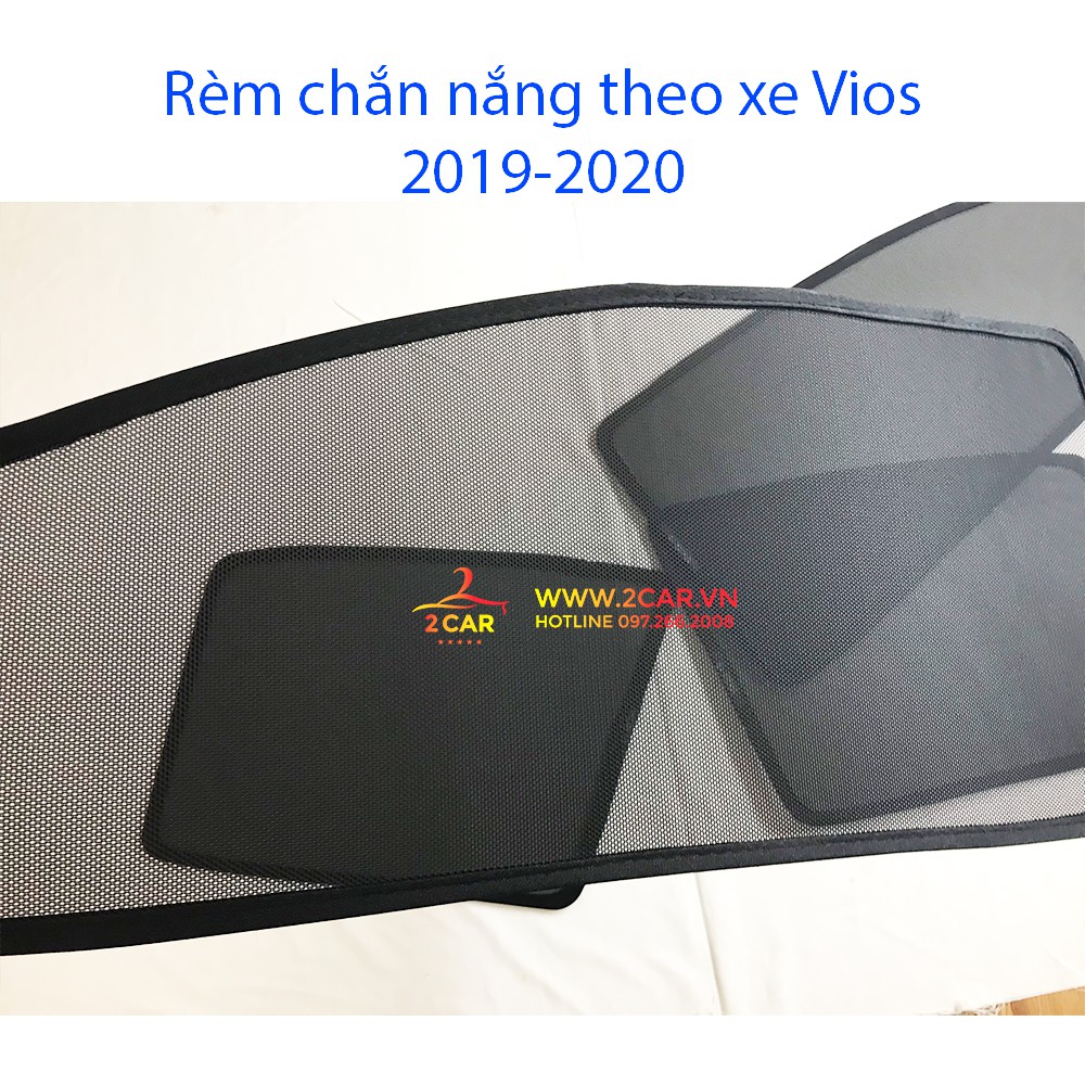 Rèm che nắng xe Vios 2014- 2015 2016 2017 có hút nam châm cao cấp