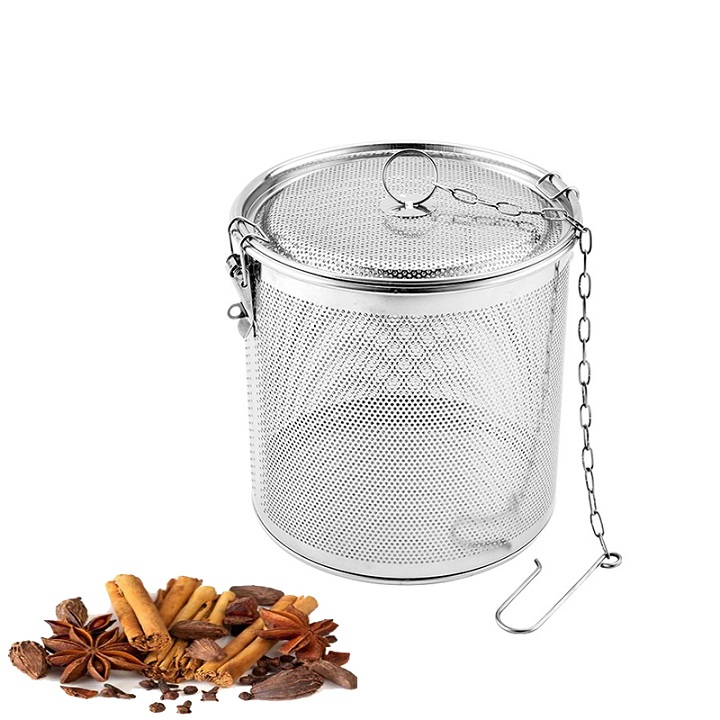 Giỏ Lưới Inox  Kích Thước 8 cm Nhúng Nồi Phở, Lọc Trà Xanh, Hầm Xương Tiện Lợi An Toàn