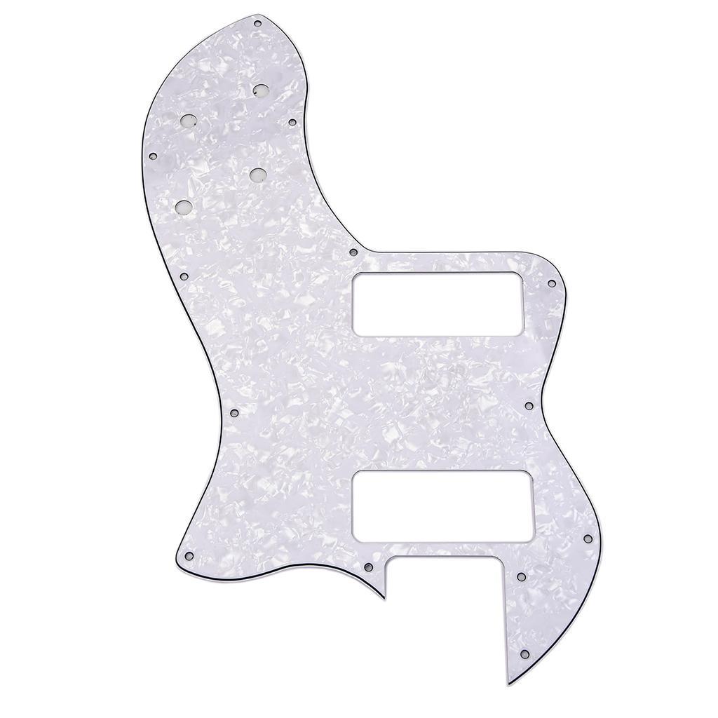 Deluxe   Guitar Anti-scratch Pickguard Parts White Pearl