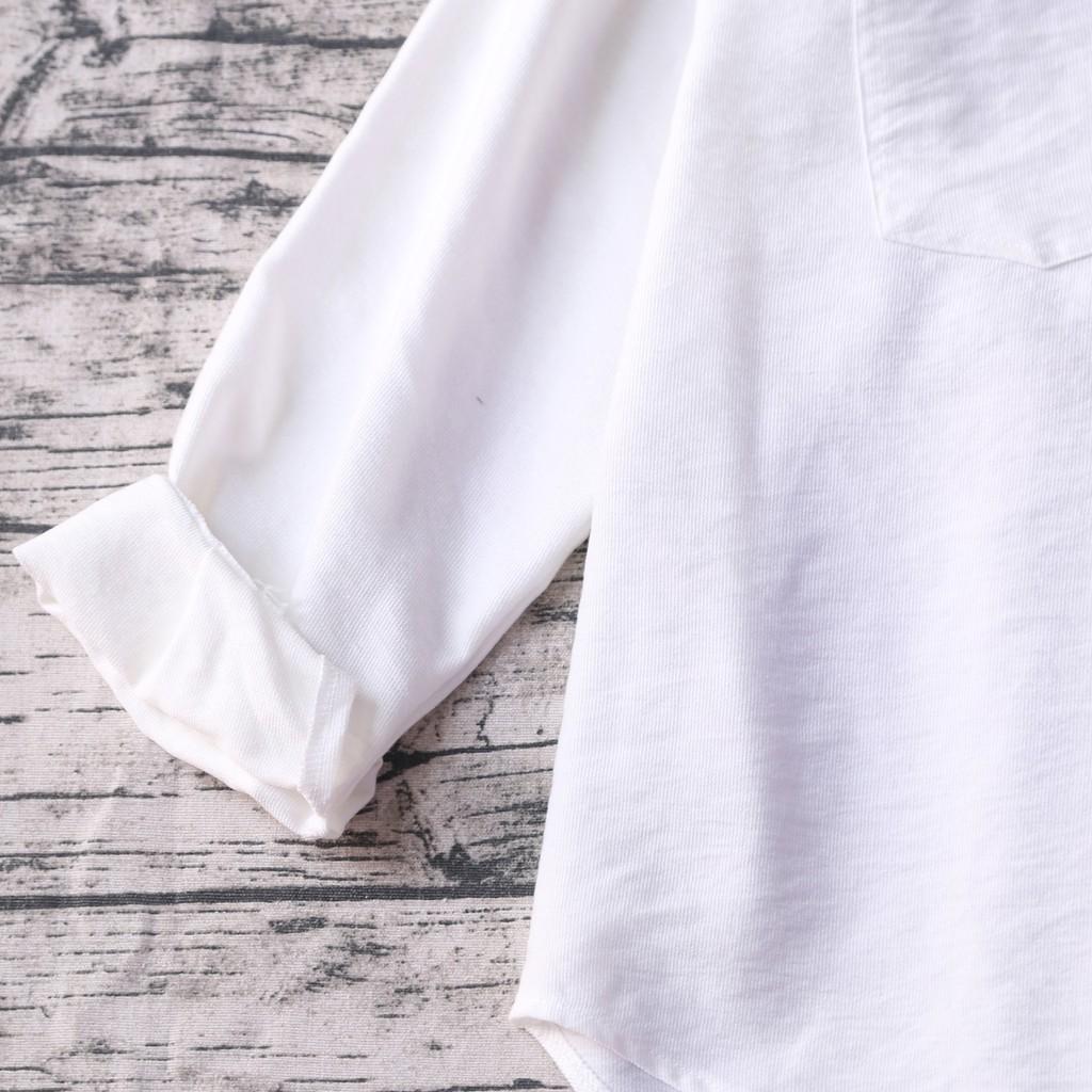 ÁO SƠ MI TRẮNG VẠT HIGHLOW