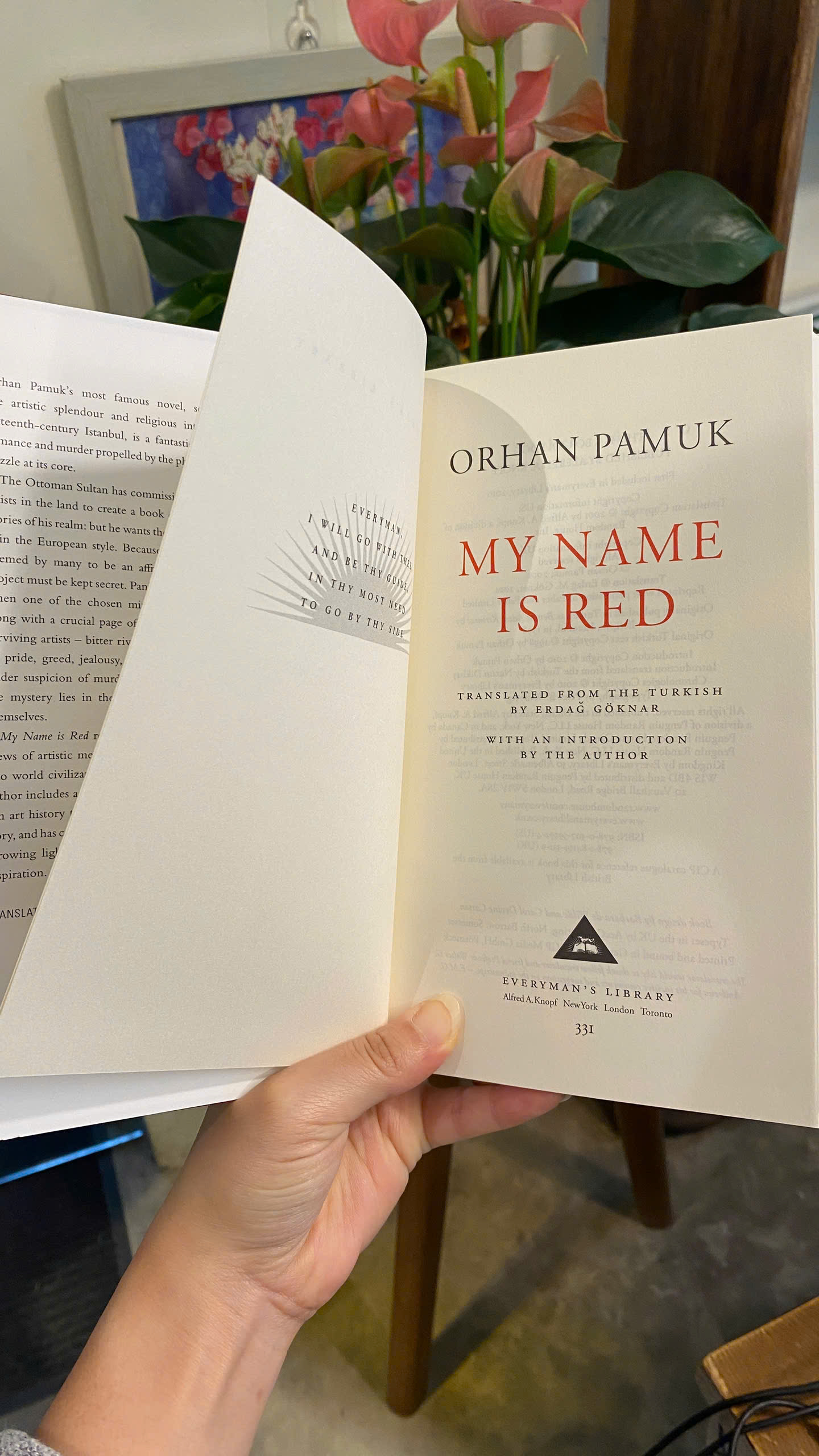 Sách - My Name is Red by Orhan Pamuk | Everyman’s Library / Historical Fiction / Ngoại văn Bìa cứng