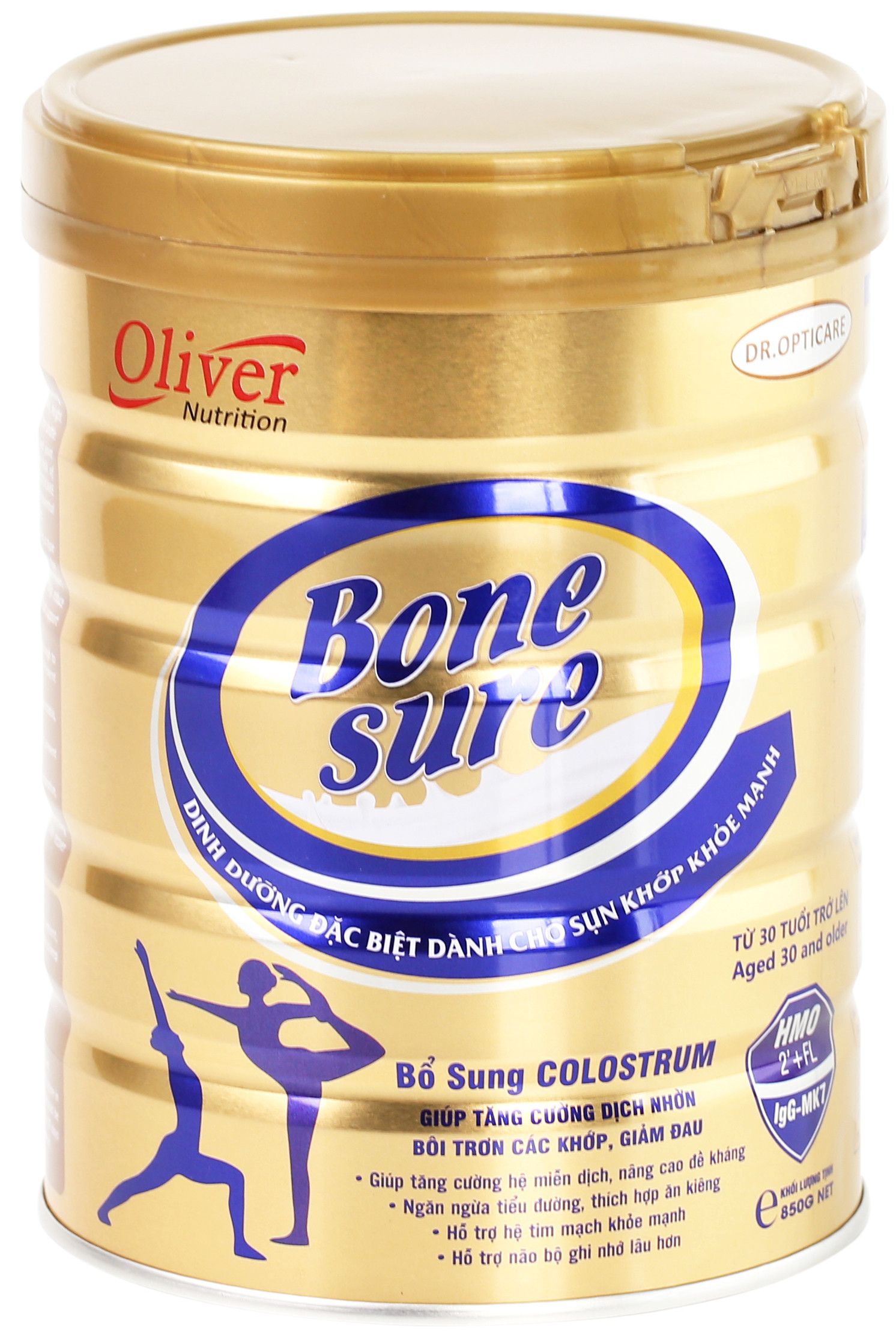 Sữa bột Oliver Bonesure 800g (giúp xương khớp khỏe mạnh)