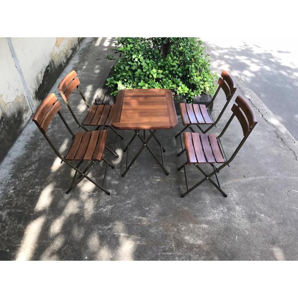 Bộ bàn ghế mini chân sắt