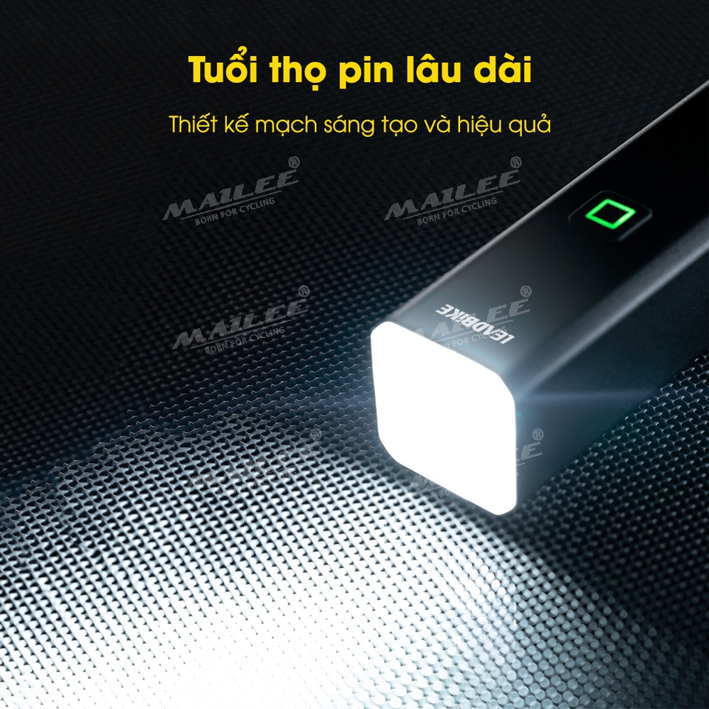 Đèn xe đạp LD-86A siêu sáng 1000 lumen, pin dung lượng cao 4500mAh, chất liệu vỏ nhôm, chống nước IP66, có hỗ trợ pad gắn treo (2 phiên bản tùy chọn) - Mai Lee